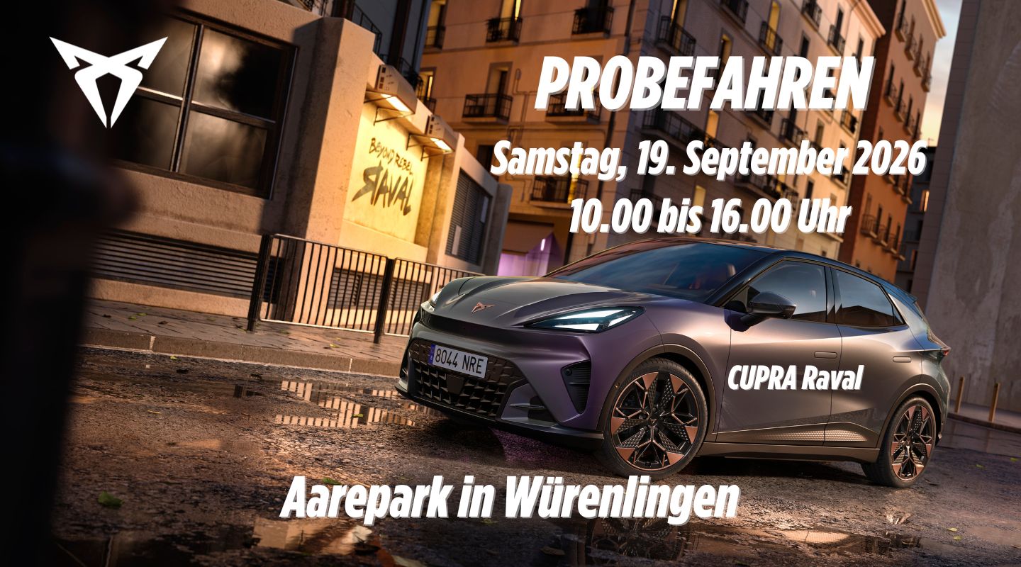 RAVAL Probefahren — Aarepark in Würenlingen